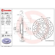 09.C645.11 BREMBO Гальмівний диск