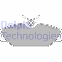 LP1744 DELPHI Комплект гальмівних колодок дисковий гальм