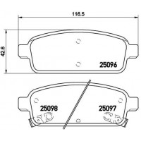P 59 080 BREMBO Комплект гальмівних колодок дисковий гальм