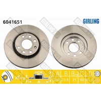 6041651 GIRLING Гальмівний диск