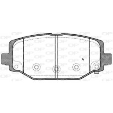BPA1483.04 OPEN PARTS КомплеК т гальмівних колодок, дискове гальмо