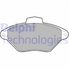 LP792 DELPHI КомплеК т гальмівних колодок, дискове гальмо