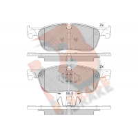 RB2236-203 R BRAKE Комплект гальмівних колодок дисковий гальм