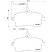 P 61 109 BREMBO Комплект гальмівних колодок дисковий гальм