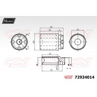 72934014 MAXTECH Поршень корпус скоби гальма