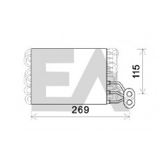 43B25008 EACLIMA Випарник кондиціонера