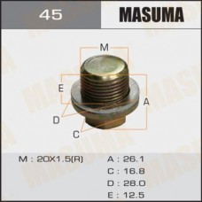 45 MASUMA Різьбова пробка, Масляний піддон