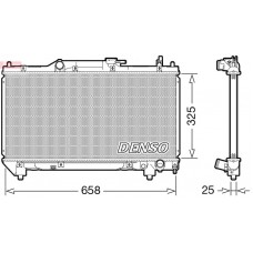 DRM50115 DENSO Радіатор охолодження двигуна