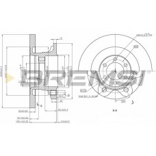 CD5313S BREMSI Гальмівний диск
