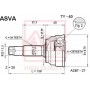 TY-40 ASVA Шарнирный комплект, Привідний вал