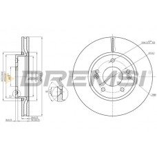 CD7619V BREMSI Гальмівний диск
