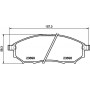 8DB 355 027-851 HELLA Комплект гальмівних колодок дисковий гальм