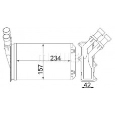 AH 83 000S MAHLE Теплообмінник обігрів салону
