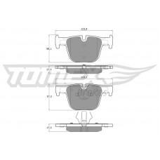 TX 19-29 TOMEX Brakes КомплеК т гальмівних колодок, дискове гальмо