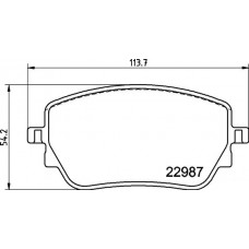 P 50 148 BREMBO Комплект гальмівних колодок дисковий гальм