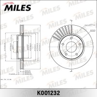 K001232 MILES Гальмівний диск