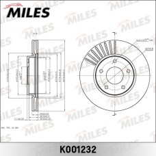 K001232 MILES Гальмівний диск