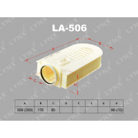 LA-506 LYNXauto Повітряний фільтр