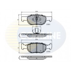 CBP01018 COMLINE Комплект гальмівних колодок дисковий гальм