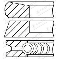 08-127407-00 GOETZE ENGINE Комплект поршневих кілець