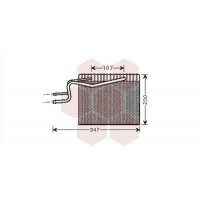 4300V365 VAN WEZEL Випарник кондиціонера