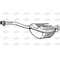 P3683 FENNO Глушник вихлопних газів кінцевий