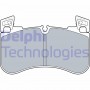 LP3540 DELPHI Комплект гальмівних колодок дисковий гальм