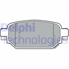 LP3393 DELPHI Комплект гальмівних колодок дисковий гальм