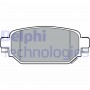 LP3393 DELPHI Комплект гальмівних колодок дисковий гальм