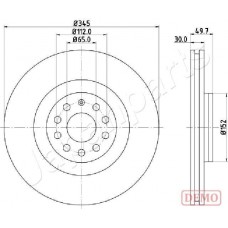 DI-0908C JAPANPARTS Гальмівний диск