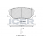 181584 ICER Комплект гальмівних колодок дисковий гальм