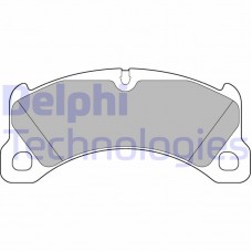 LP3217 DELPHI Комплект гальмівних колодок дисковий гальм