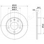 DP-0929 JAPANPARTS Гальмівний диск