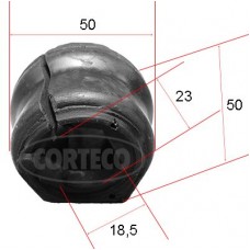 49371890 CORTECO Опора стабілізатора
