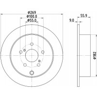 8DD 355 114-891 HELLA Гальмівний диск