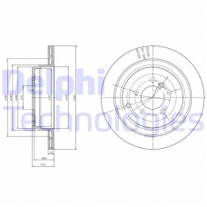BG4021C DELPHI Гальмівний диск