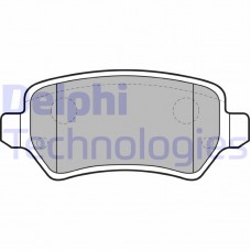 LP1681 DELPHI Комплект гальмівних колодок дисковий гальм