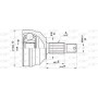 CVJ5460.10 OPEN PARTS Шарнирный комплект, Привідний вал