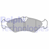LP3664 DELPHI Комплект гальмівних колодок дисковий гальм
