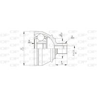 CVJ5667.10 OPEN PARTS Шарнирный комплект, Привідний вал