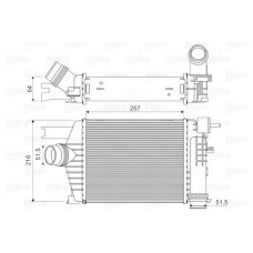818343 VALEO Интеркулер