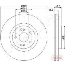 DI-0703C JAPANPARTS Гальмівний диск