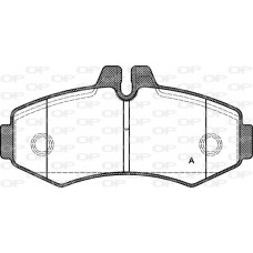 BPA0701.00 OPEN PARTS Комплект гальмівних колодок дисковий гальм