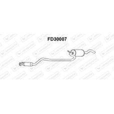 FD30007 VENEPORTE Середній глушник вихлопних газів