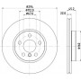 8DD 355 122-651 HELLA PAGID Гальмівний диск