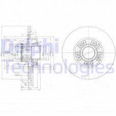 BG9031RS DELPHI Гальмівний диск