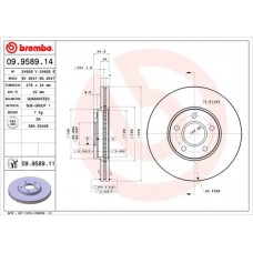 09.9589.11 BREMBO Гальмівний диск