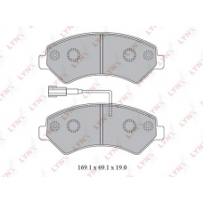 BD-2829 LYNXauto Комплект гальмівних колодок дисковий гальм