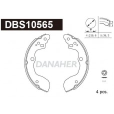 DBS10565 DANAHER Комплект гальмівних колодок