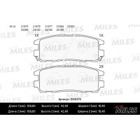 E410375 MILES Комплект гальмівних колодок дисковий гальм